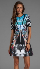 Clover Canyon Glacial City Neoprene Dress in Multi  REVOLVE at Revolve