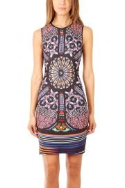 Clover Canyon Stained Glass Print Dress at Blue & Cream