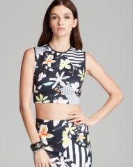 Clover Canyon Top - Floral Disc Crop at Bloomingdales