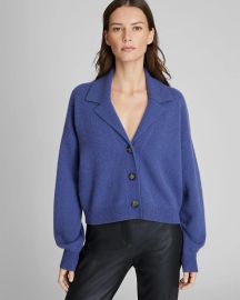 Club Monaco Boiled Cashmere Cropped Cardigan at Club Monaco