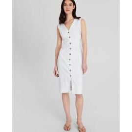 Club Monaco Buttun Front Pencil Dress Size 12 eBay at eBay