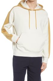 Club Monaco Colorblock Double Face Hoodie at Nordstrom