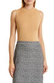 Club Monaco Directional Rib Sleeveless Sweater at Nordstrom