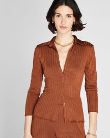 Club Monaco Long Sleeve Ribbed Cardi at Club Monaco