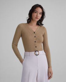 Club Monaco Ribbed Cardigan at Club Monaco