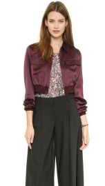 Club Monaco Seraphina Cropped Bomber Jacket at Shopbop