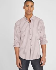 Club Monaco Standard Striped Jasp Crepe Shirt at Club Monaco