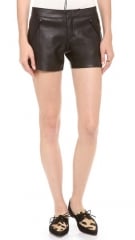 Club Monaco Stephanie Faux Leather Shorts at Shopbop