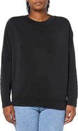 Club Monaco Womenx27s Satin Stripe Sweatshirt at Womens Clothing store at Amazon