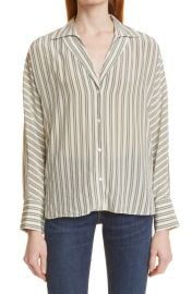 Club Monaco Womenx27s Signature Silk Dolman Button-Up Shirt at Nordstrom