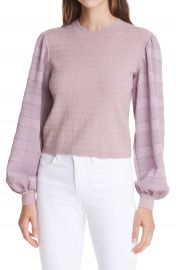 Club Monaco Woven Sleeve Sweater   Nordstrom at Nordstrom