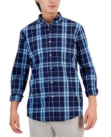 Club Room Men39s Perry Plaid Stretch Shirt with Pocket Created for Macy39s - Macy39s at Macys