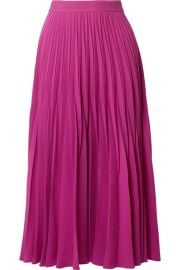 Co   Pleated crepe midi skirt at Net A Porter