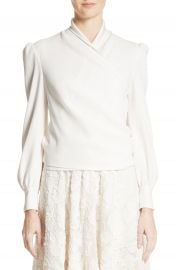 Co Crepe Wrap Blouse at Nordstrom