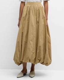 Co High-Waist Maxi Bubble Skirt at Neiman Marcus