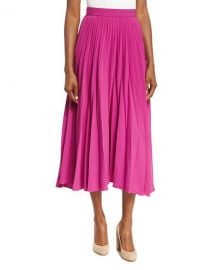 Co Reverse-Pleated Midi Skirt   Neiman Marcus at Neiman Marcus