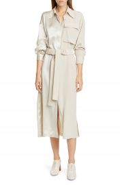 Co Split Front Long Sleeve Shirtdress   Nordstrom at Nordstrom