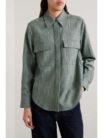 Co Wool Blend Shirt and Wool Blend Straight leg Pants at Net a Porter