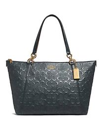 Coach Embossed Signature Leather Ava Zip Top Tote Brixton Baker at Brixton Baker