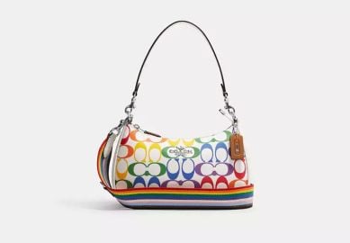 Coach Teri Shoulder Bag In Rainbow Signature Canvas at Coach Outlet