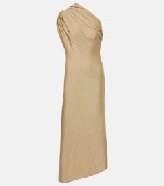 Coast one-shoulder lamé midi dress at Mytheresa