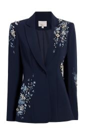 Coastal Floral Embellished Cheyenne Blazer Cinq Sept at Cinq a Sept