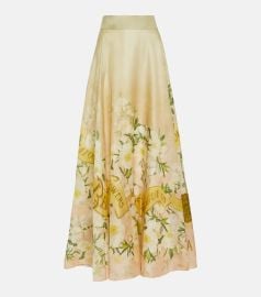 Coaster Floral Maxi Skirt by Zimmermann at Mytheresa