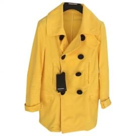 Coat Dsquared2 Yellow size 42 IT in Cotton - 7821008 at Vestiaire Collective