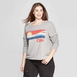 Coca-Cola Plus Size Catch The Wave Crewneck Sweatshirt at Target