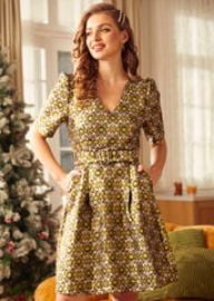 Cocktails At Golden Hour Fit-And-Flare Dress at ModCloth