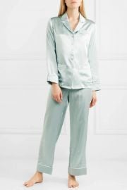 Coco silk-satin pajama set at Net a Porter