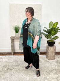 Cocoon House Silk Long Kimono Eventide Statement Boutique at Statement Boutique
