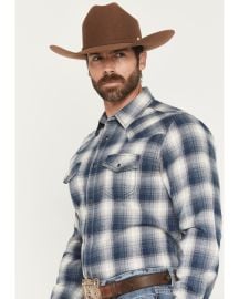Cody James Mens Rio Bravo Plaid Print Long Sleeve Flannel Shirt Boot Barn at Boot Barn