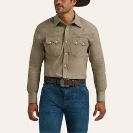 Cody Johnson Olive Long Sleeve Western Shirt at Cavenders