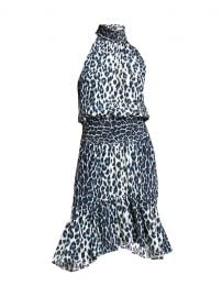 Cody Silk Halter Leopard-Print Dress at Saks Fifth Avenue