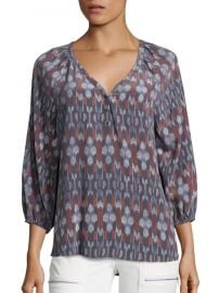 Colby Kimono Ikat Print Silk Blouse by Joie at Saks Off 5th