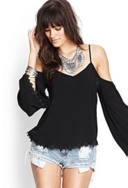 Cold Shoulder Blouse at Forever 21