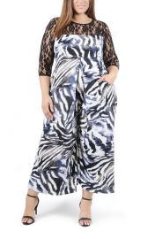 Coldesina Lana Animal Print Lace Jumpsuit at Nordstrom