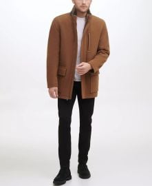 Cole Haan Menx27s Wool Plush Car Coat - Macyx27s at Macys