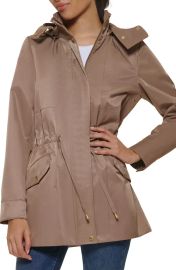 Cole Haan Short Rain Jacket in Truffle at Nordstrom