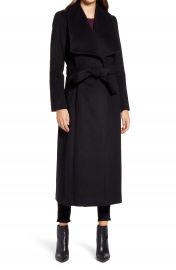 Cole Haan Signature Slick Wool Blend Wrap Coat  Women    Nordstrom at Nordstrom