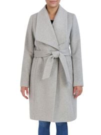 Cole Haan Slick Wool Blend Wrap Coat at Saks Off 5th