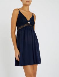 Colette jersey and stretch-lace chemise at Selfridges