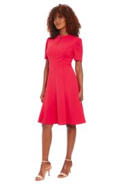 Collar stand Zipper Front Fit and Flare Maggy London at Maggy London
