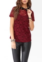 Collared Lace top at Forever 21