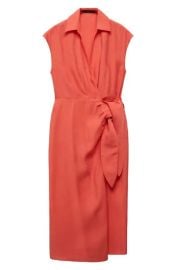 Collared Midi Wrap Dress at Nordstrom