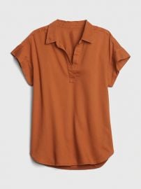 Collared Popover Top by Gap at Gap