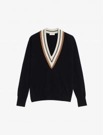 Colle contrast-trim wool and cashmere-blend jumper at Selfridges