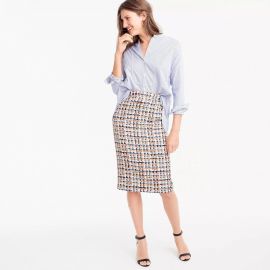 Collection Pencil Skirt in French Tweed by J. Crew at J. Crew