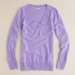 Collection cashmere purple sweater at J. Crew